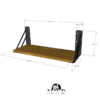 Kit com 3 prateleiras suporte L - Imagem 2